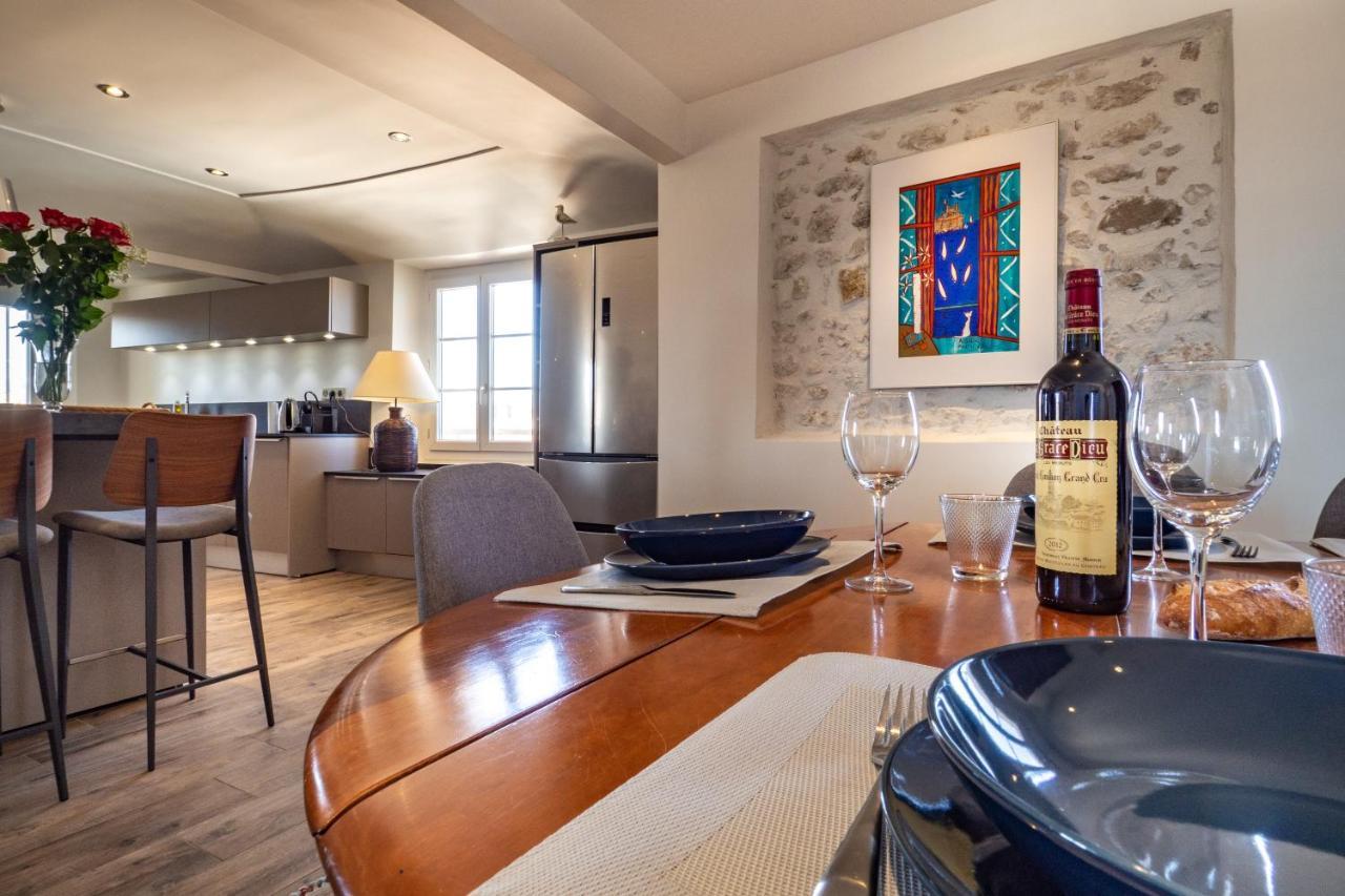 Charmant Appartement Spacieux Pour 6P Vue Mer Vieil أنتيب المظهر الخارجي الصورة